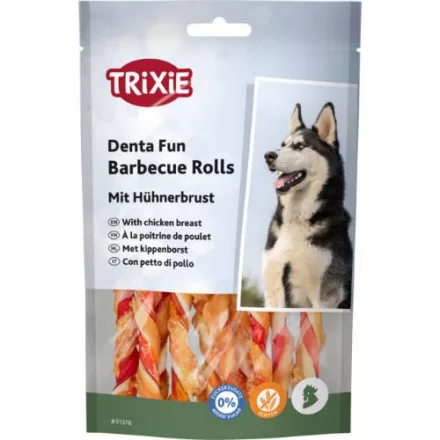 Trixie 31376 Denta Fun barbecue csirkés rágórúd - jutalomfalat kutyák részére 10db/80g