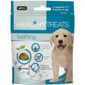 VetIQ Healthy Treats Teething jutalomfalat kutyáknak 50g