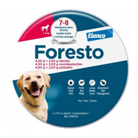 Foresto nyakörv kutyáknak ,bolha-kullancs ellen 70cm 