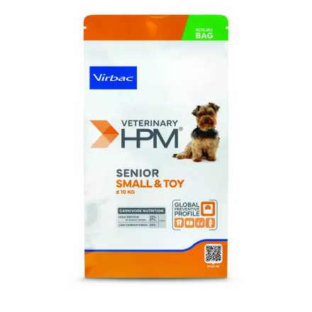 Virbac HPM Senior Dog Small & Toy Dental száraz eledel 1,5kg