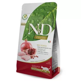   N&D Cat Prime Adult Neutered Chicken & Pomegranate (csirke & gránátalma) száraz macskaeledel 300g